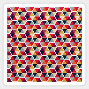 Colorful Umbrellas Geometric Pattern Sticker